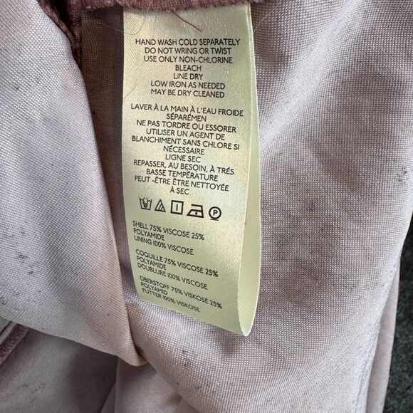 Anthropologie Pilcro The Hadley Top Women's Extra Small Pink Animal Print Velvet - Picture 8 of 9